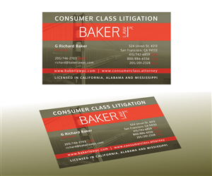 Design de Carte de Visite par GGV pour Baker law PC | Design : #5244111