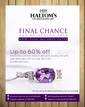 Advertisement Design by Purpletouch for this project | Design: #1525791