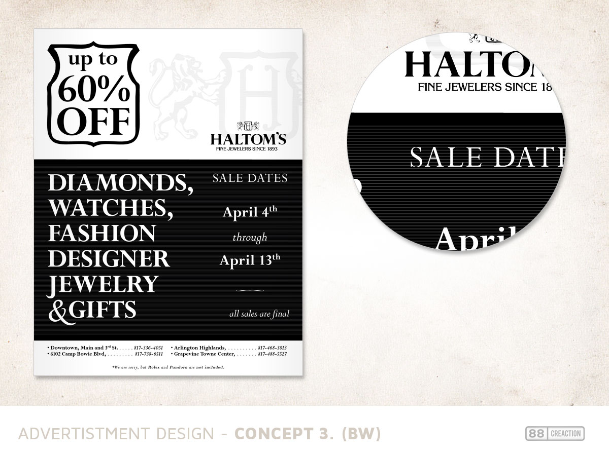 Advertisement Design by 88 creaction for this project | Design #1522379