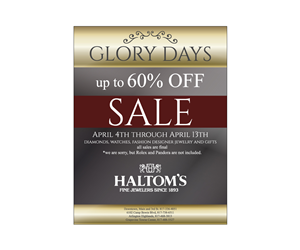 Haltom's Jewelers Big Sale | Design Publicitaire par Dzains