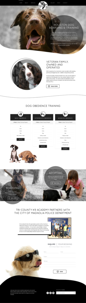Dog Boarding and Training Kennel needs updated Web Site | Web Design by Lauren