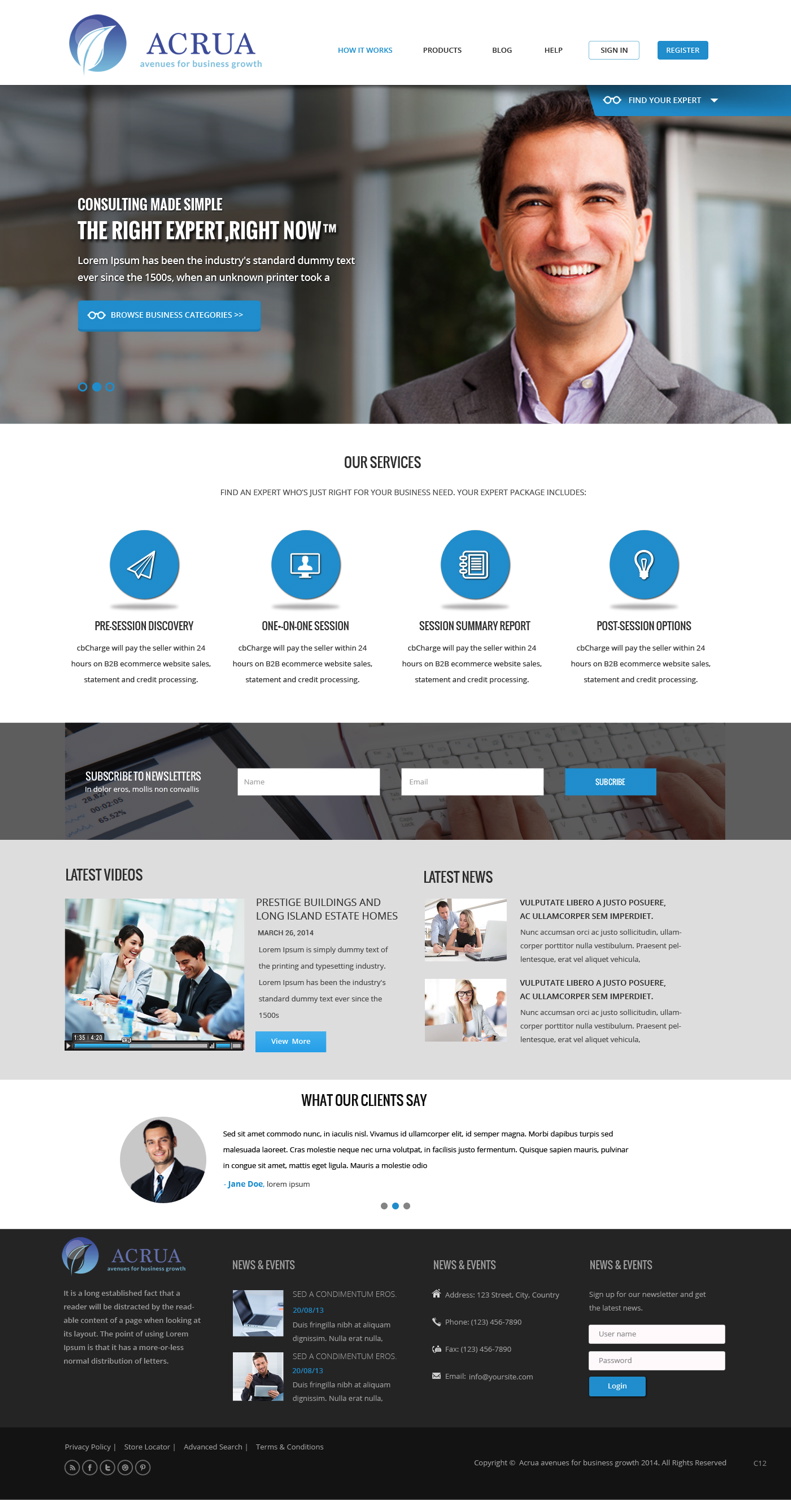 Web Design by pb for this project | Design #5257367