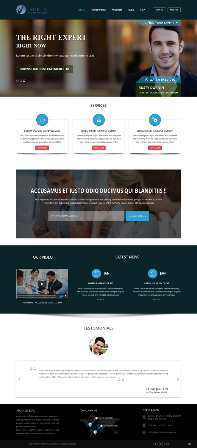 Web Design by pb for this project | Design #5257369