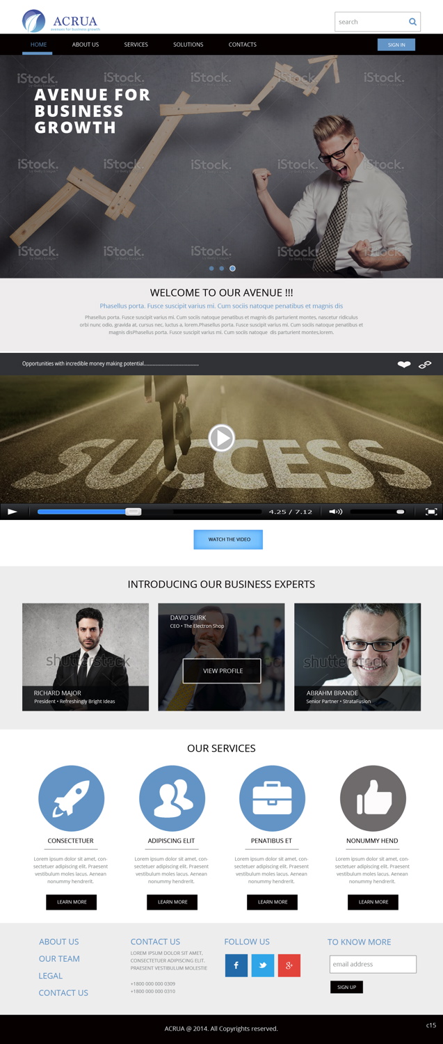 Web Design by pb for this project | Design #5257378