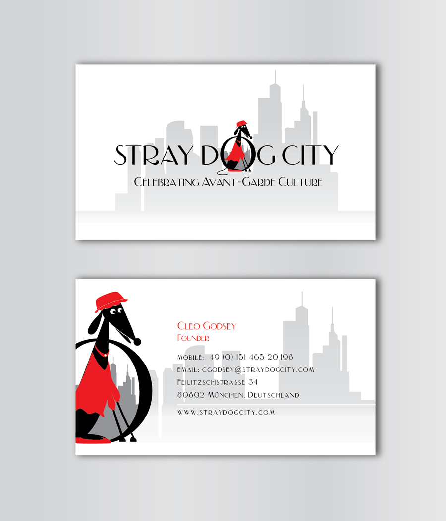 Business Card Design by TALIA for Stray Dog City | Design #5295859