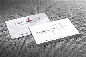 Business Card Design by Racer for Stray Dog City | Design: #5299808