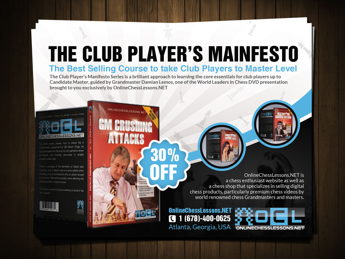 Diseño de Postal por ESolz Technologies para OnlineChessLessons LLC | Diseño #5269525