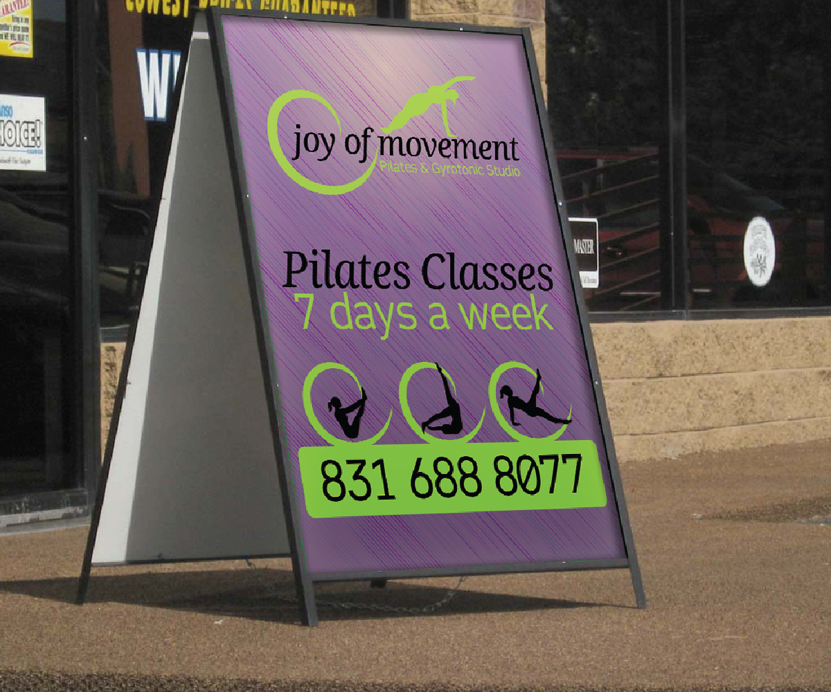 Signage Design by Ellie Afonso for Joy of Movement, LLC | Design #5279247