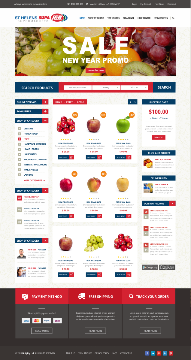 Modern, Bold, Shopping Web Design for a Company by Silverfox Studio ...
