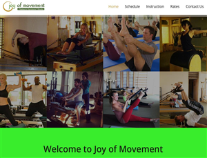 Web Design by Jay Patel for Joy of Movement, LLC | Design: #5508587