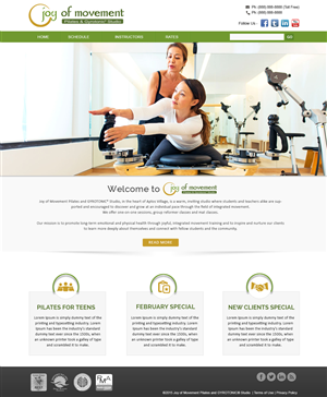 Diseño Web por webxvision para Joy of Movement, LLC | Diseño: #5509373