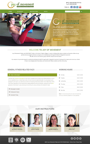 Diseño Web por webxvision para Joy of Movement, LLC | Diseño: #5519140