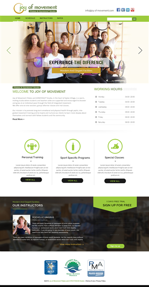 Web Design by webxvision for Joy of Movement, LLC | Design #5525962