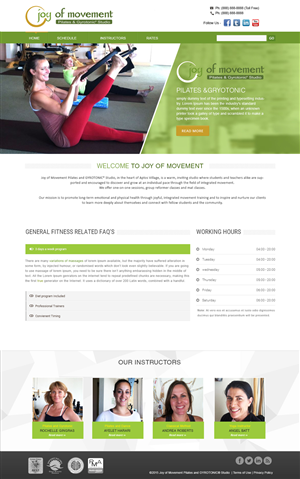 Diseño Web por webxvision para Joy of Movement, LLC | Diseño: #5525973