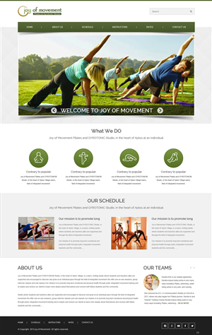 Diseño Web por pb para Joy of Movement, LLC | Diseño: #5459824