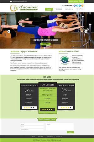 Web Design by Akrutishah for Joy of Movement, LLC | Design: #5499966