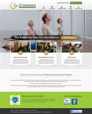 Web Design by Akrutishah for Joy of Movement, LLC | Design: #5505694