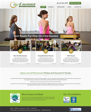 Web Design by Akrutishah for Joy of Movement, LLC | Design: #5505708