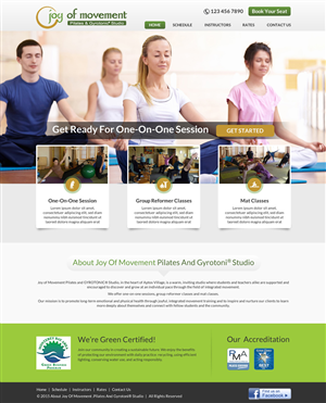 Web Design by Akrutishah for Joy of Movement, LLC | Design: #5505718