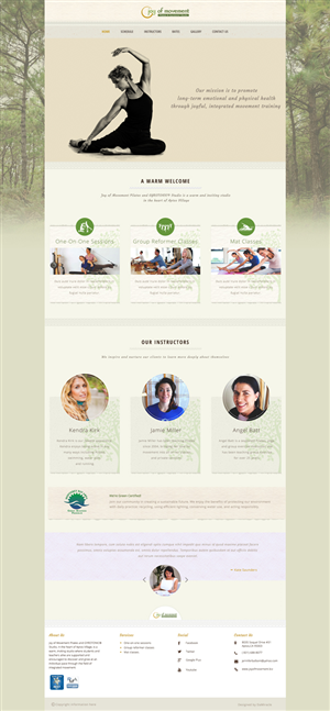 Web Design by Da Miracle for Joy of Movement, LLC | Design #5478223