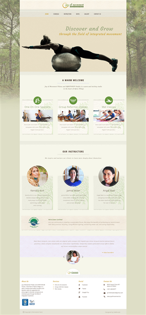 Diseño Web por Da Miracle para Joy of Movement, LLC | Diseño: #5478240