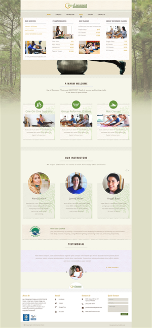 Diseño Web por Da Miracle para Joy of Movement, LLC | Diseño: #5486280