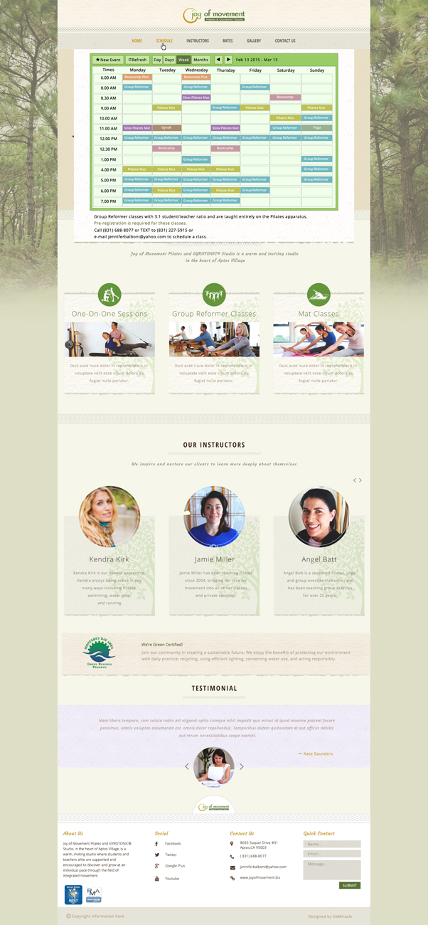 Web Design by Da Miracle for Joy of Movement, LLC | Design #5486296