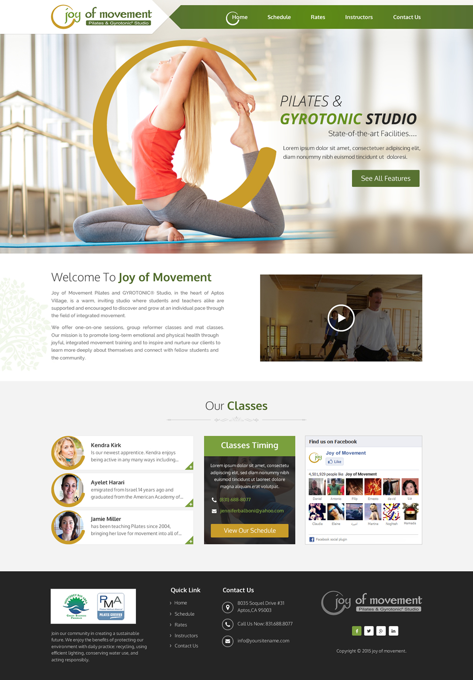 Web Design by SAC-D for Joy of Movement, LLC | Design #5543451