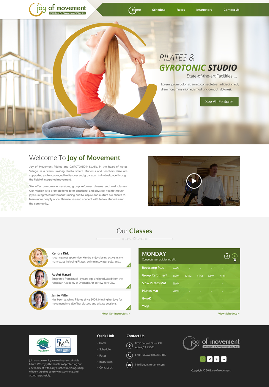Web Design by SAC-D for Joy of Movement, LLC | Design #5543658