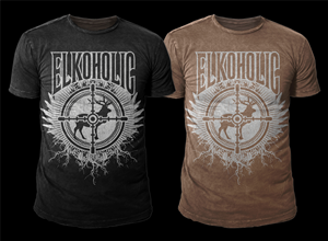 Elk Hunting T-Shirt | Design de T-shirt par D'Mono