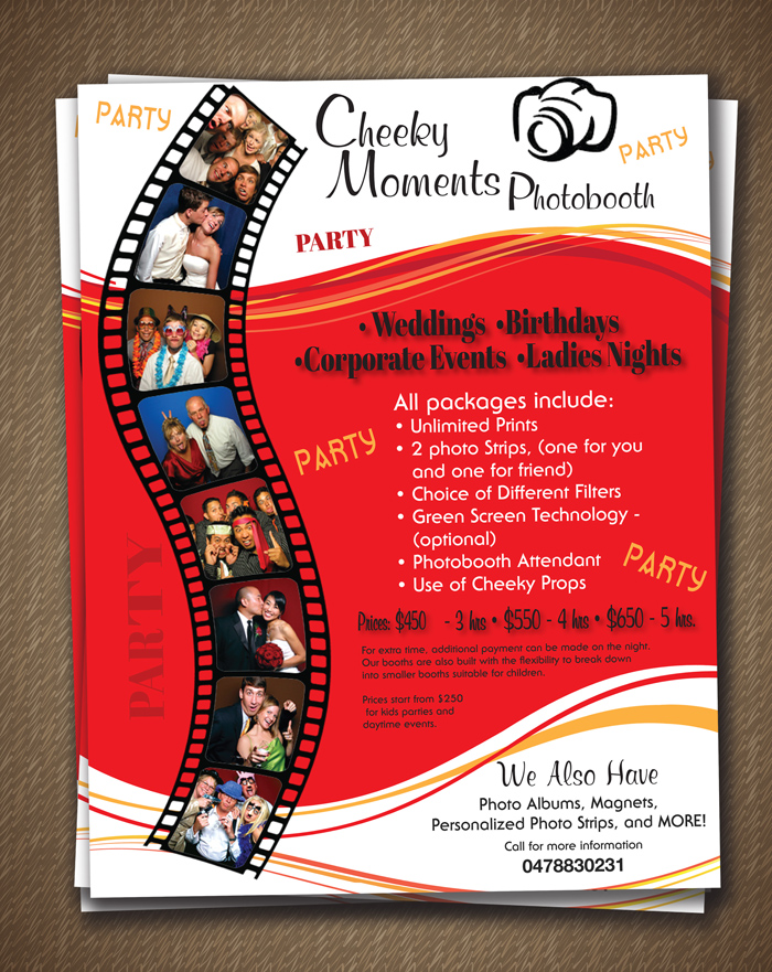 Flyer Design by jmsgraphicdesign for Cheeky Moments | Design #5272552