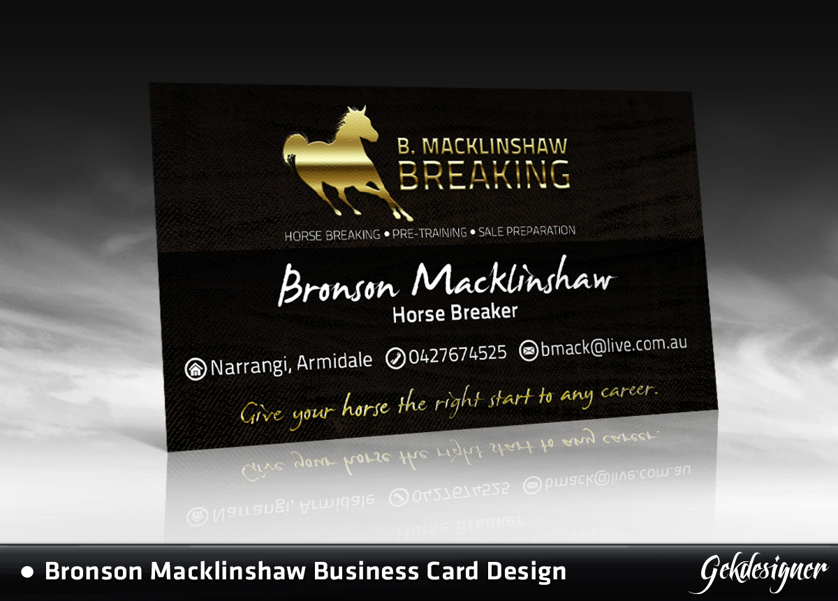 Business Card Design by gekgrfx for this project | Design #1483387