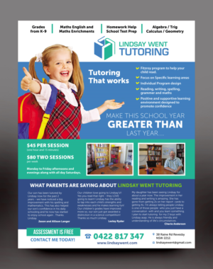 Lindsay Went tutoring Advertising package - flyers, posters, business card and logo | Flyer Design by rkailas