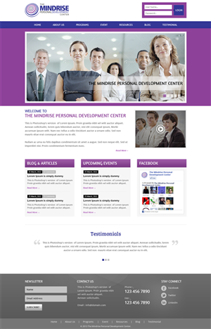 Wordpress Design by Mayank Patel for this project | Design: #1493070