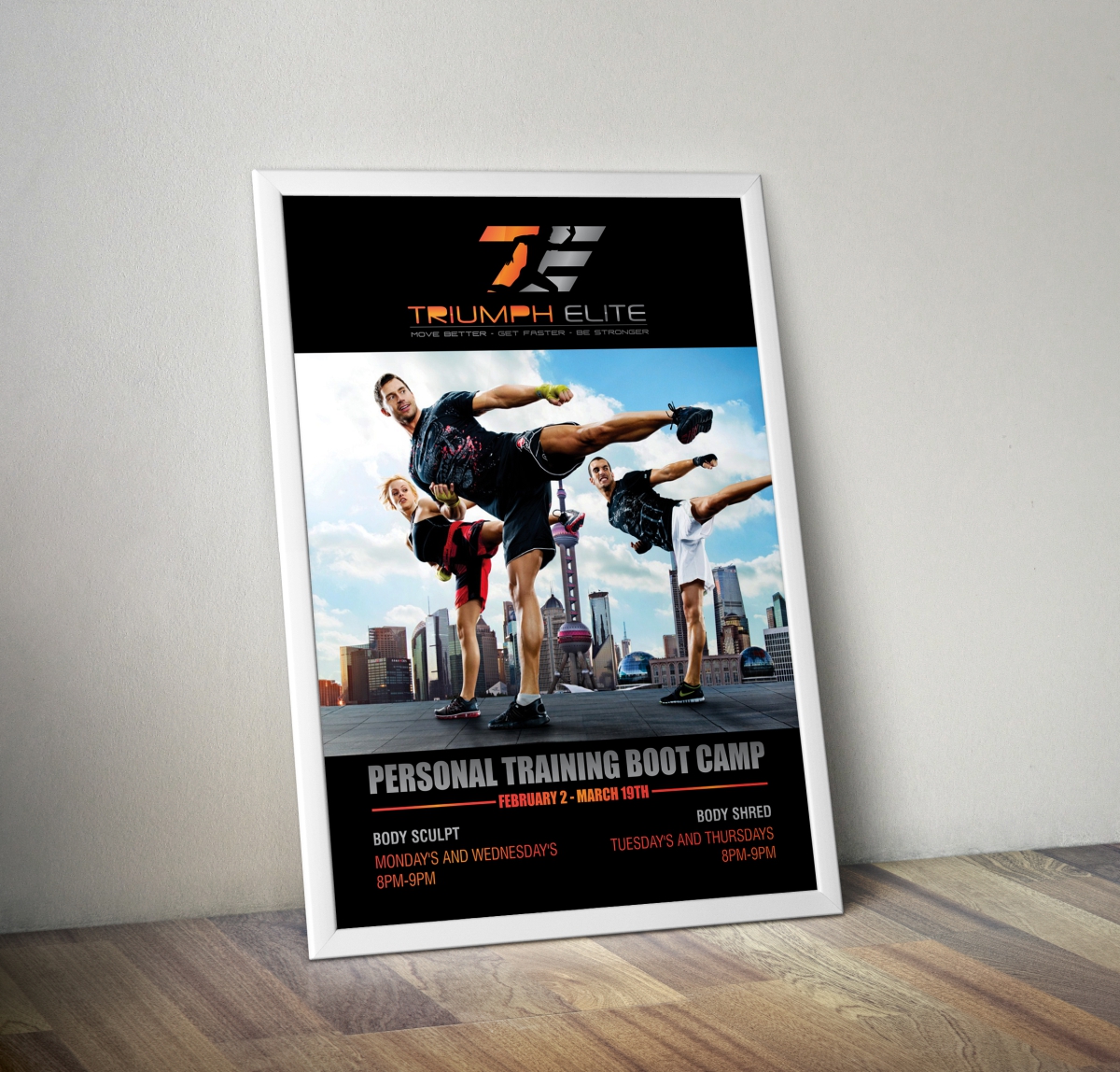 Poster Design by cb1318 for Triumph Elite | Design #5278837