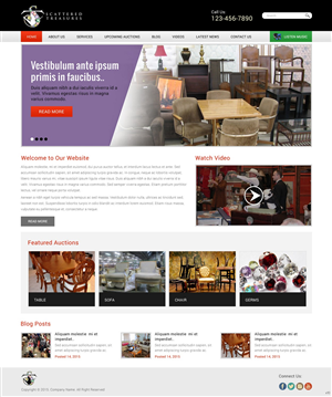 Web Design by pb for Scattered Treasures | Design: #5283413
