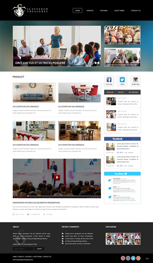 Web Design by pb for Scattered Treasures | Design: #5283472