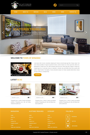 Web Design by pb for Scattered Treasures | Design: #5283474