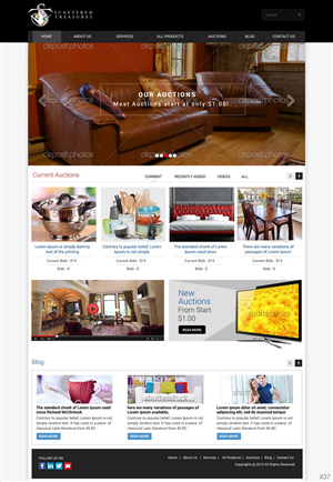 Web Design by pb for Scattered Treasures | Design: #5283476