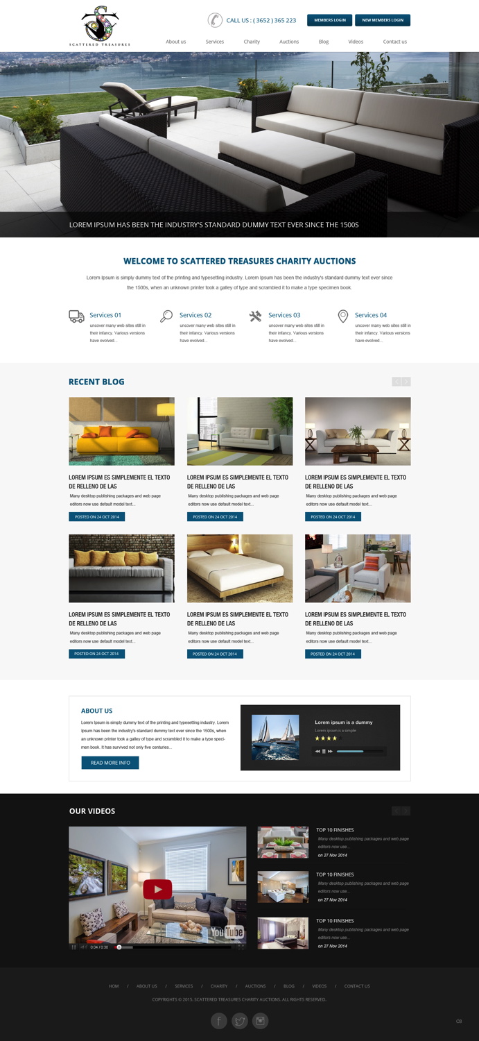 Web Design par pb pour Scattered Treasures | Design #5283489