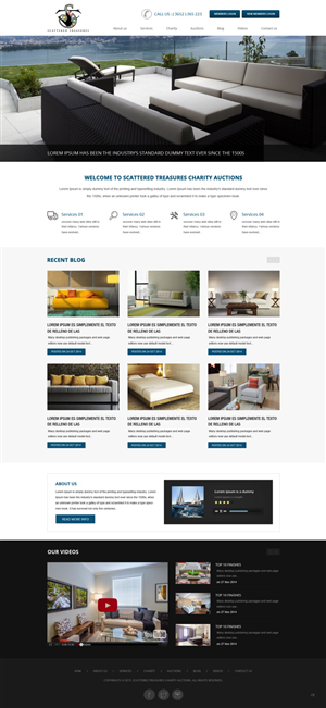Web Design by pb for Scattered Treasures | Design: #5283489