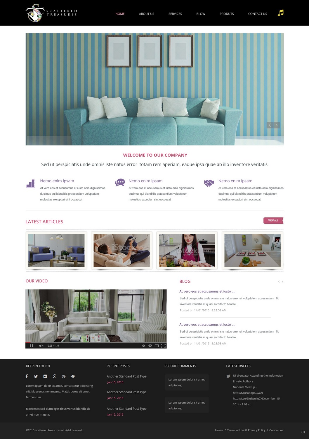 Web Design par pb pour Scattered Treasures | Design #5294493