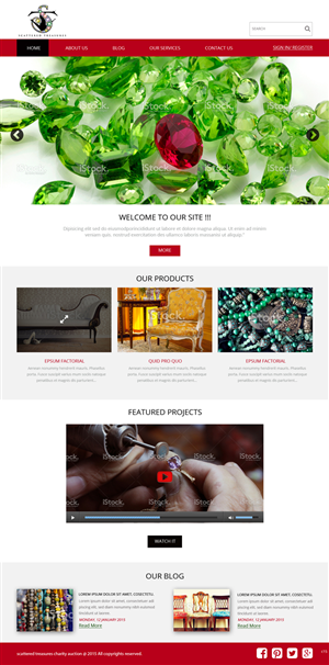 Diseño Web por pb para Scattered Treasures | Diseño #5294497