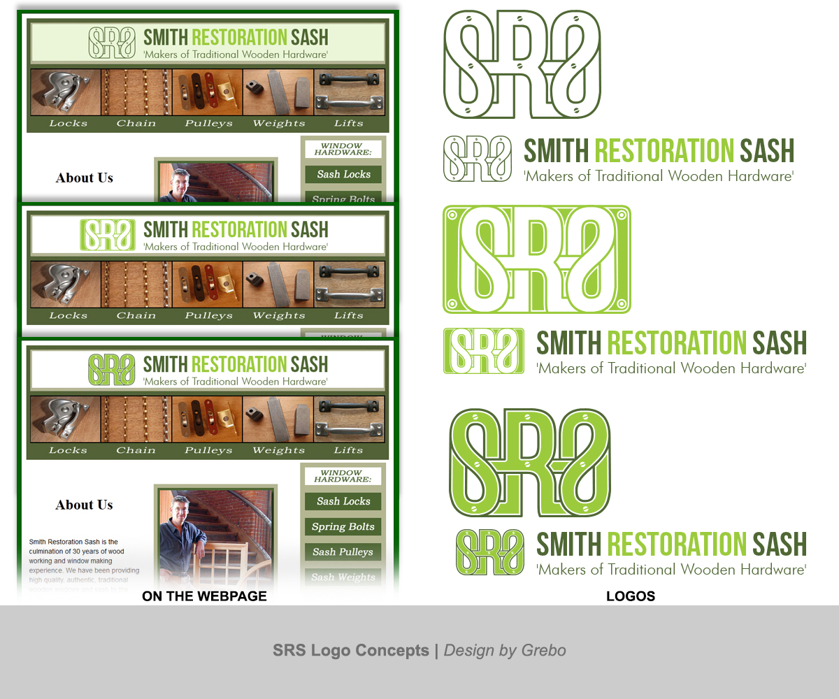 Logo Design by Grebo for Smith Restoration Sash | Design #5317374