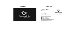 Business Card Design by R K