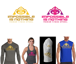 Impossible Is Nothing Premium Fitness Apparel | Design de Logo par renderman