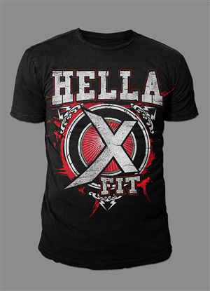 T shirt for boxing and crossfit gym | T-shirt Design by steve13