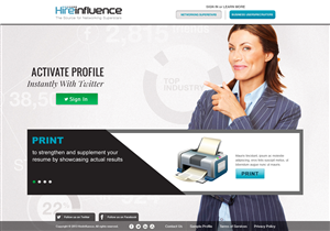 Diseño Gráfico por SJ para HireInfluence, Inc. | Diseño: #1470513