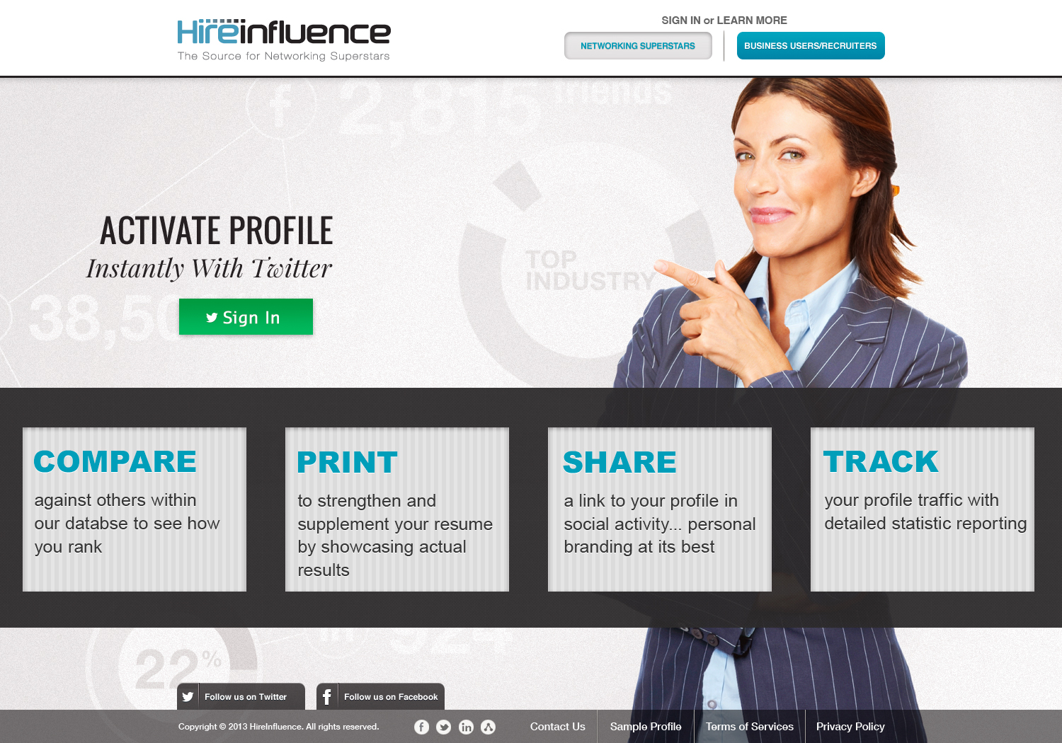 Diseño Gráfico por SJ para HireInfluence, Inc. | Diseño #1471319
