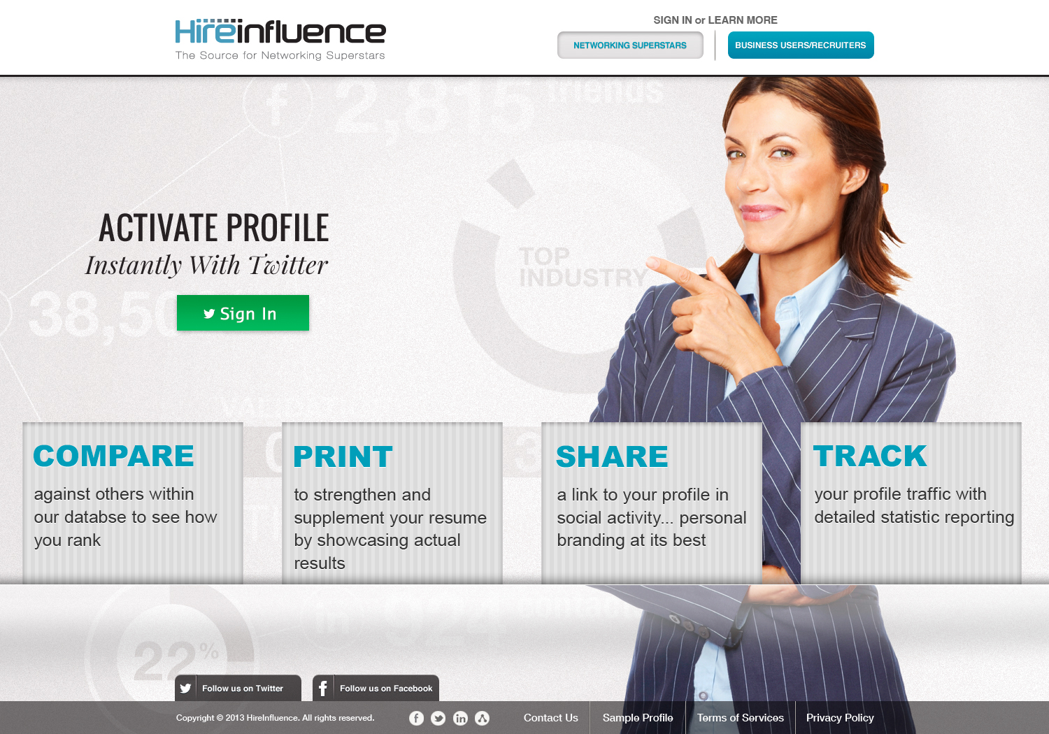 Graphic Design by SJ for HireInfluence, Inc. | Design #1471449